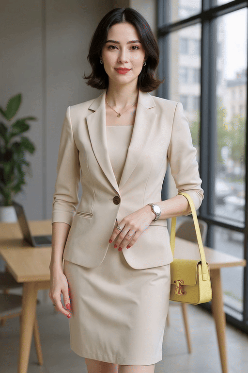 Ensemble Tailleur Femme Blanc